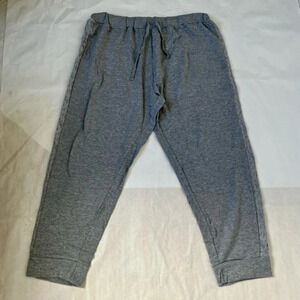 Women's Gray Lounge Pants-Full Length-Comfort-Plus Size 16/18 Lace Details NWT